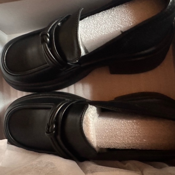 ALGF Platform Chunky Slip-ons Penny Loafers Comfort Business Casual Shoes 8 - Picture 4 of 6